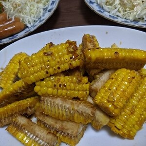 香ばしい屋台の焦し醤油味を再現！焼きとうもろこし